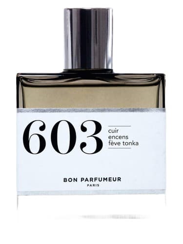 603 cuir, encens, fève tonka